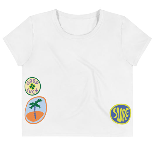 Beachy Crop Top Tee